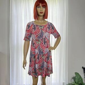 SJS Adorable Paisley Flirty Dress Medium